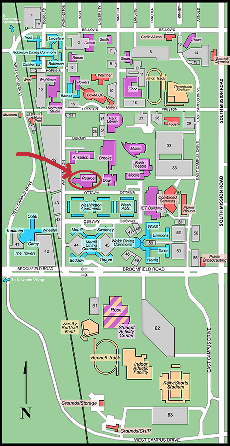 Central Michigan University Map